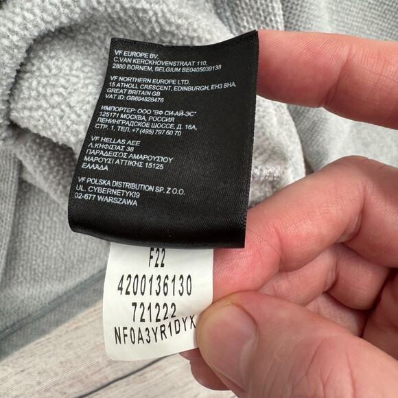 The North Face Textured Cap Rock 1/4 Zip Fleece Pullover Men's Size S Gray - Picture 10 of 14